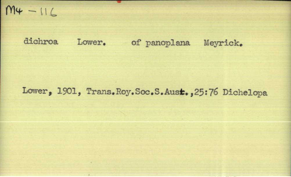 front of card